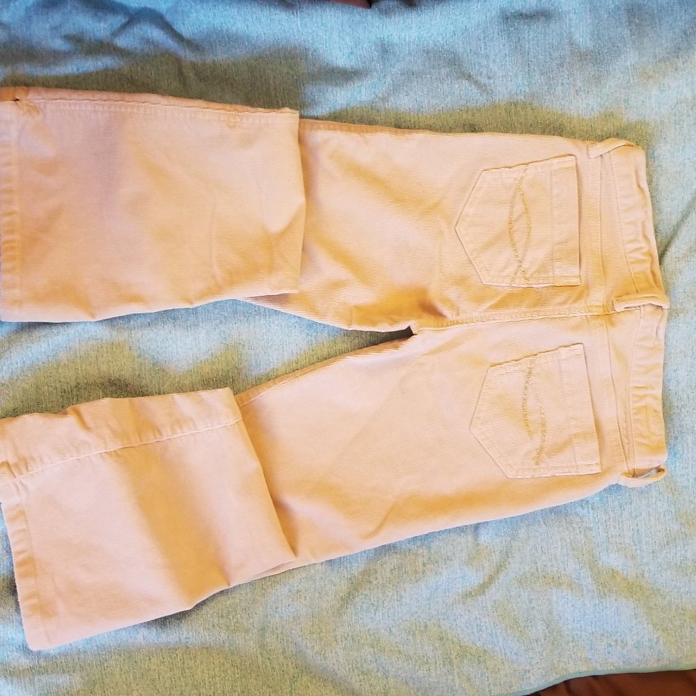 Abercrombie Cream Corduroy Jeans Stretch 12S Bell - Picture 10 of 14